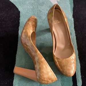 Patent giraffe style Stuart Weitzman heels